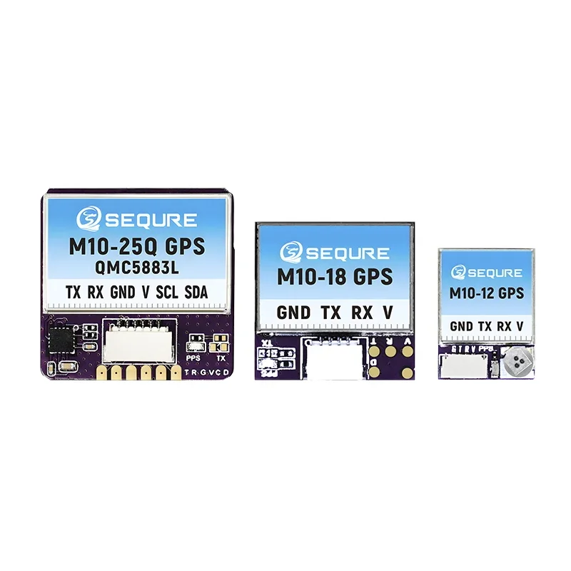 Фото SEQURE M10-12 | M10-18 | M10-25Q GPS-модуль малого размера для быстрого позиционирования INVA BF, для гоночных FPV-дронов с фиксированным крылом, с компасом QMC5883L №1