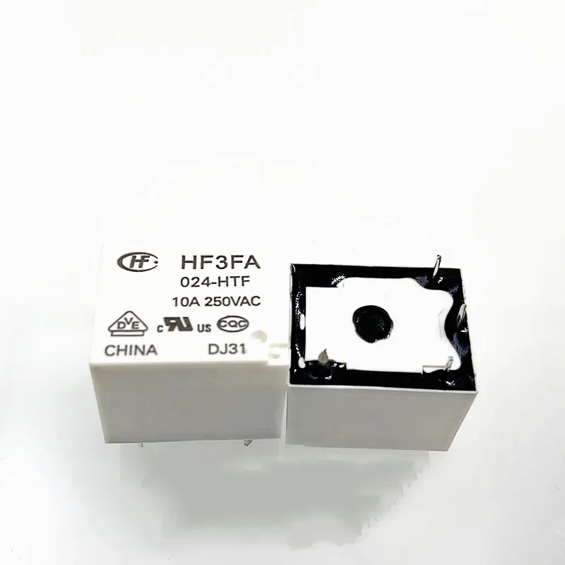 

10PCS/lot New Relay HF3FA 012-HTF 12VDC HF3FA 024-HTF 24VDC HF3FA 012 HTF 12V 24V 4PIN 10A