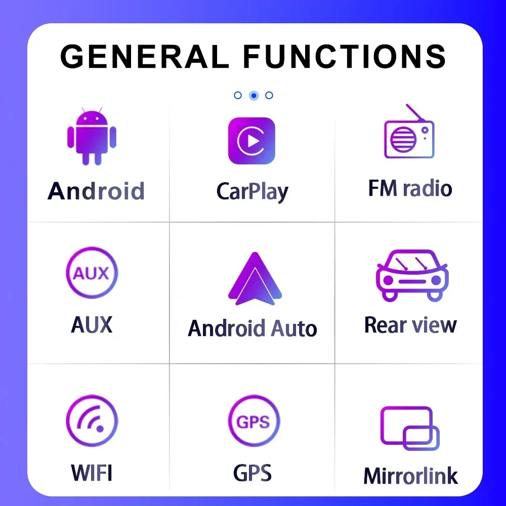 Универсальный мультимедийный плеер на Android, 10,1 дюймов, FM, QLED, Carplay, SWC, GPS, Функция разделения экрана, охлаждающий вентилятор (art.: 3920c8e77beea) - 3920c8e77beea