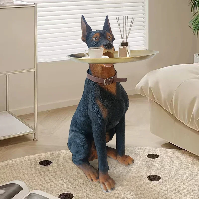 Домашний декор креативная имитация скульптуры добермана ину украшение