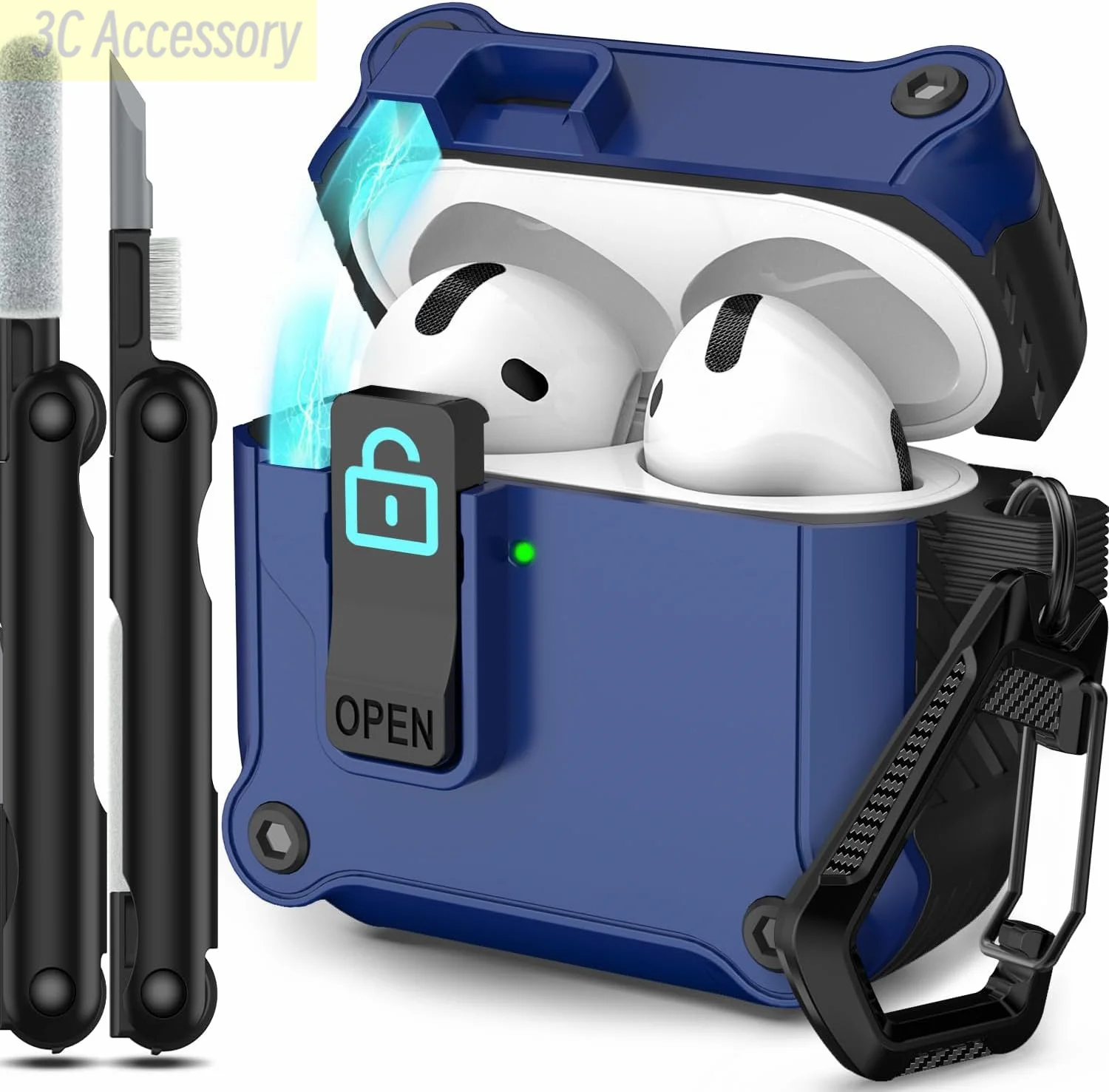 Чехол для AirPods 4 черный NoEnName_Null