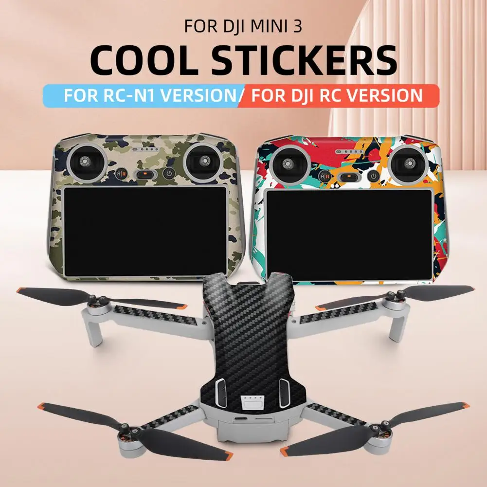 

Sunnylife Skin for DJI Mini 3 Pro Sticker Remote Control Stickers Drone Protector Flat Scratch Resistant DJI Mini3 Accessories