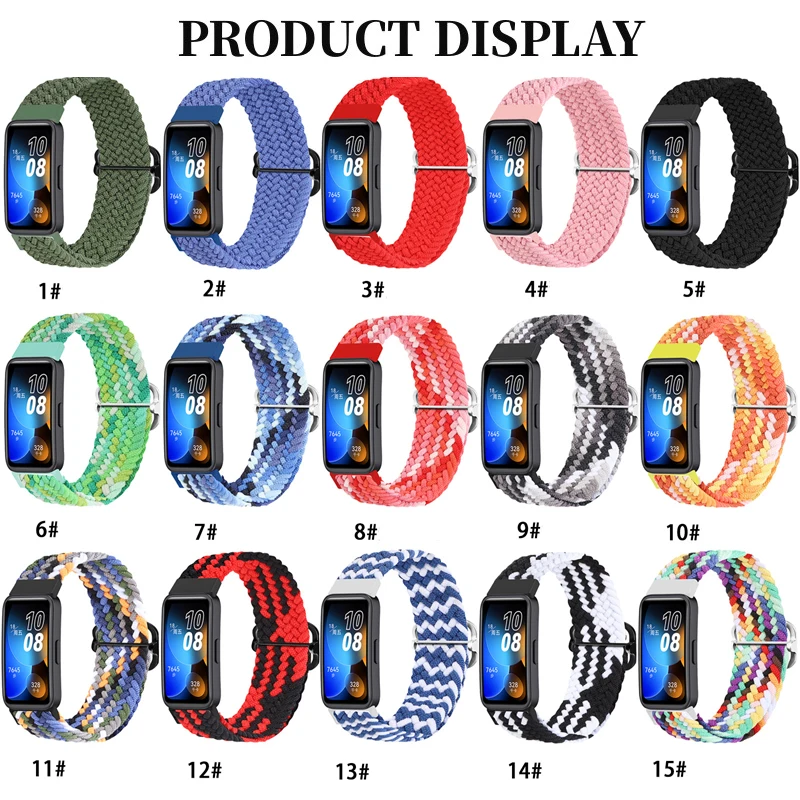 Bracelet for Huawei Band 8 Strap Sport Woven Band Bracelet Replacement Accessories High-quality Nylon Wristband for Huawei Band8