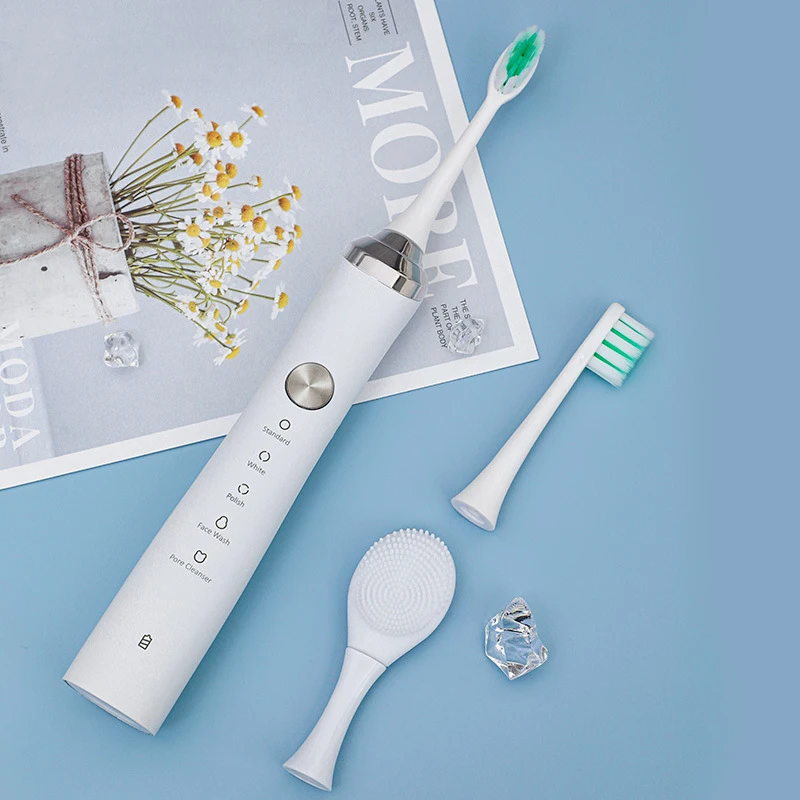 40000 Vibrations/Min Battery Powered Electric Toothbrush Uses 2000mah Large Capacity 18650 |