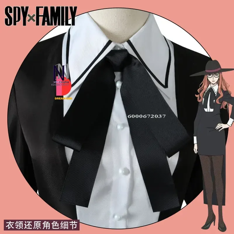 Аниме Spy x Family Сильвия Шервуд Косплей Костюм Повседневная одежда Платье Наряд для