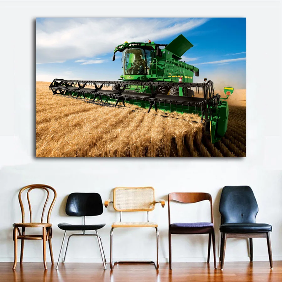 

Tractor Farm Industrial Farming Motor Wall Art Canvas Decorative Printed Posters Paintings for Living Room Home Decor Pictures