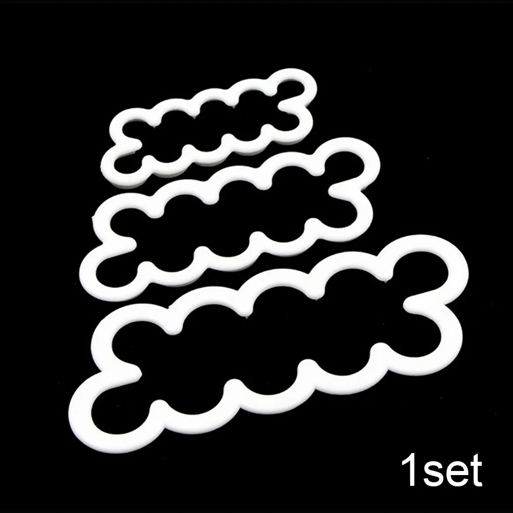 

3Pcs Rose Petal Flowers Cutter Cake Fondant Cutter Decorating Mold Sugar Baking Mold Kitchen Tool Baking Accessories Pastry Tool