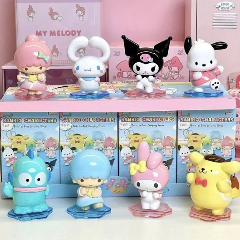 

Sanrio рюкзак друзья кукла серия Kuromi Cinnamoroll Pachacco Милая Модная Кукла Коллекция орнамент игрушки подарок для детей