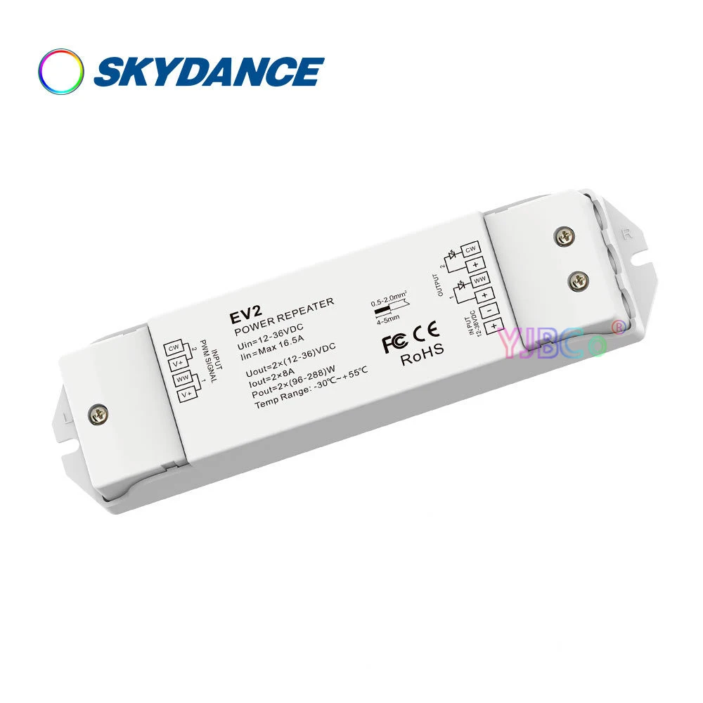 Одноцветная/Двухцветная/RGB/RGBW Светодиодная лента Skydance ретранслятор мощности 1