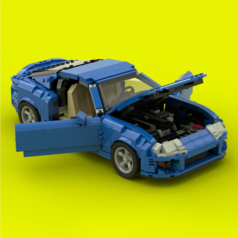 Фото Moc Building Bricks Модульный MK4 1993, Чемпион Скоростные автомобили, модель технологии, модульные супер-автомобильные блоки, Рождественский набор, игрушки «сделай сам», подарки №5