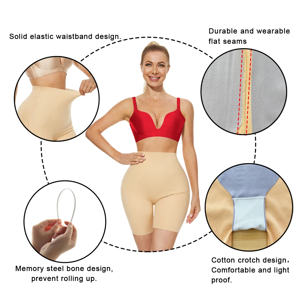 SEXYWG Body Shaper Tummy Control Panties Women High Waist Trainer Shapewear Panties Seamless Shapewear Shorts