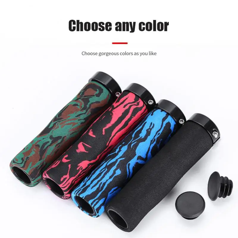 

1pair Rubber Bicycle Handlebar Grips MTB Bike Grips Mountain Road Fixie Bike Soft Grips Shockproof Bike Parts accessories