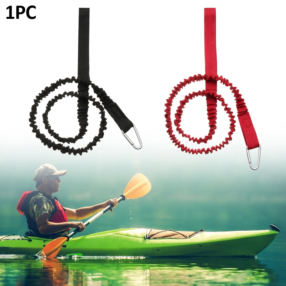 

Elastic Rope Durable Adjustable Anti Slip Ergonomic Fishing Rod Kayak Lanyard Snap Hook Paddle Leash Floating Accessories