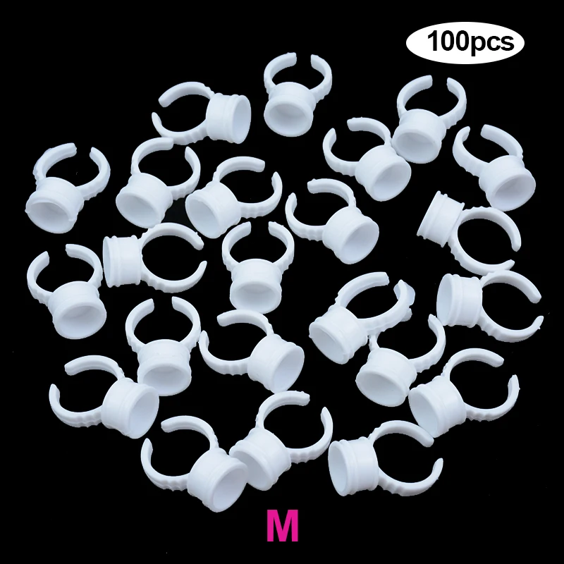 Kekelala 100/50 шт. розовый клей для наращивания ресниц кольцо чашка бровей век