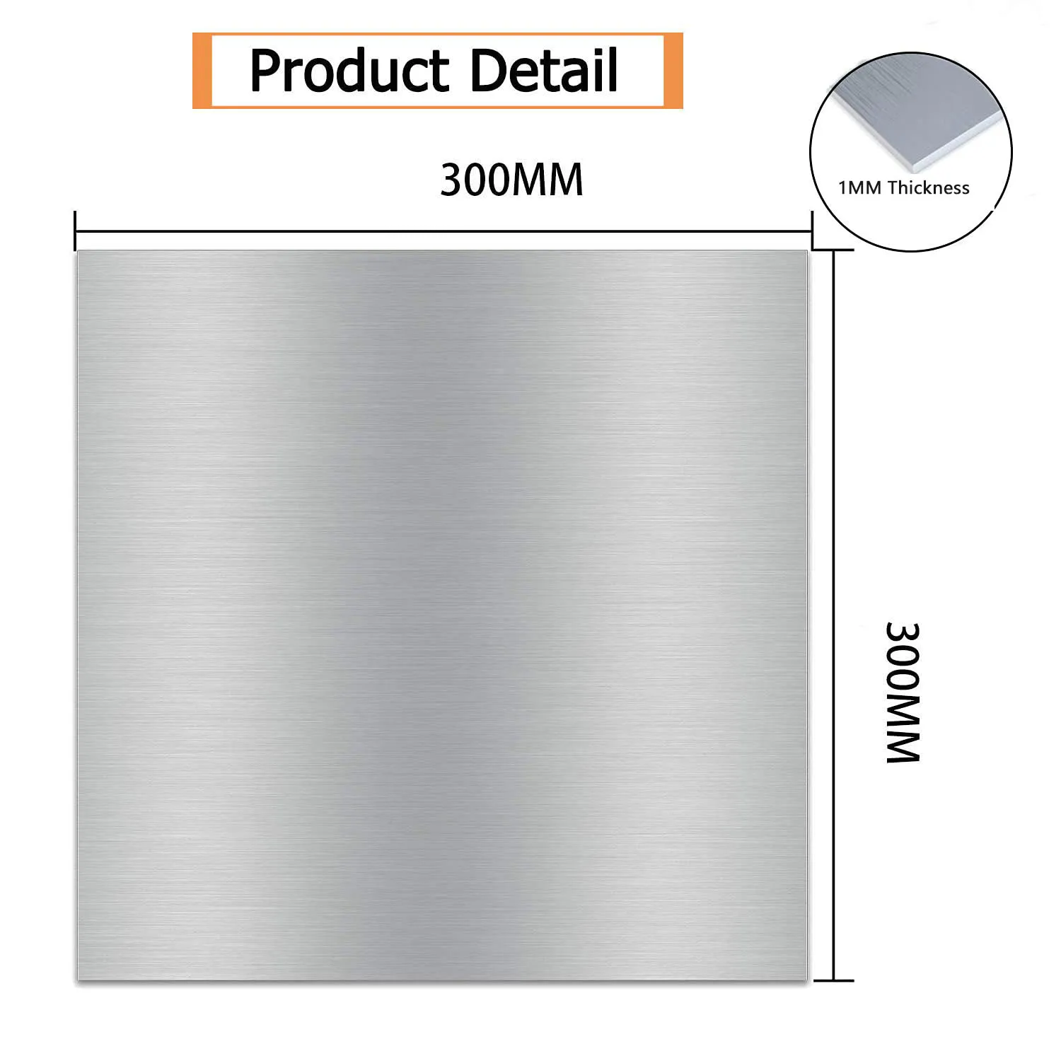 1 Stück Aluminiumlegierung Quadratische Platte Polierte Platte Dicke Dünnwandige Bleche mit einer Dicke von 0,3mm 0,5mm 1mm 1,5mm 2mm 3mm 5mm 6mm 10mm – Detail 2