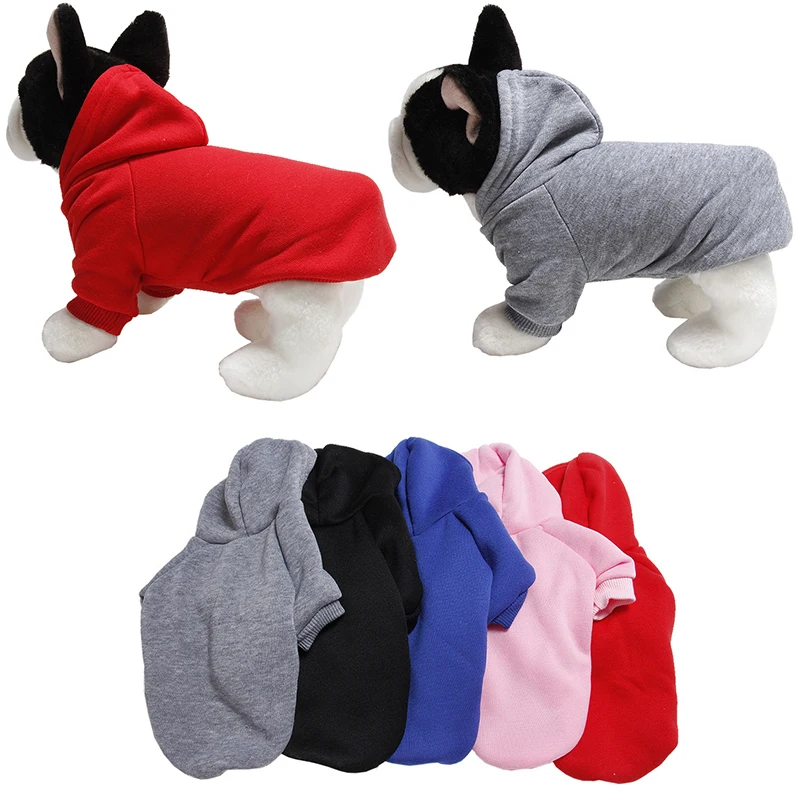 

Pet Pet Coat Clothes Polyester Hoodi Dog Small Clothes Solid For French Simplicity Bulldog Dog Puppy Chihuahua Color Sweatshirt