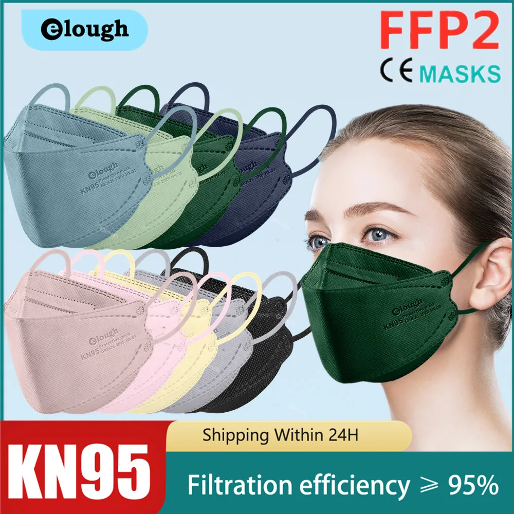 Маска для рыбы FFP2 mascarillas KN95 сертифицированная FFP2mask fpp2 одобренная гигиеническая