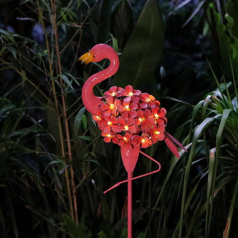 

Led Solar Flamingo Garden Lights Stake Lamp Waterproof Flamingo Decorative Stake Lamp Pink Flamingo Outdoor Solar Lights