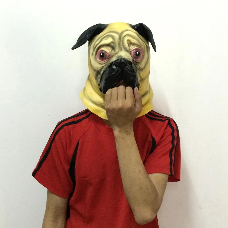 Качественные Хэллоуин Ужасы Представление Косплей Латексные Маски Для Собаки