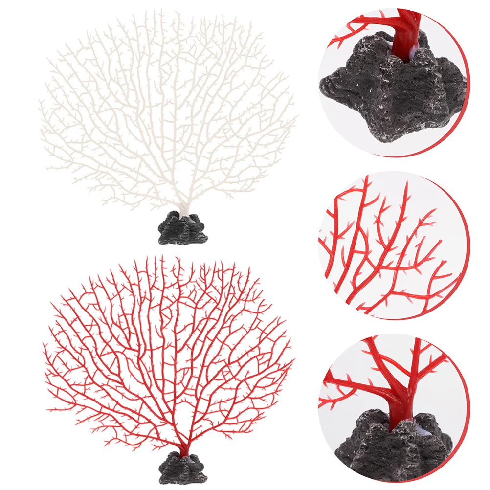 

Sushi Coral Flower Plate Decor Dish Decoration Tank Japanese Sashimi Faux Serving Tray Ornament Indoor Fake Flowers Centerpieces