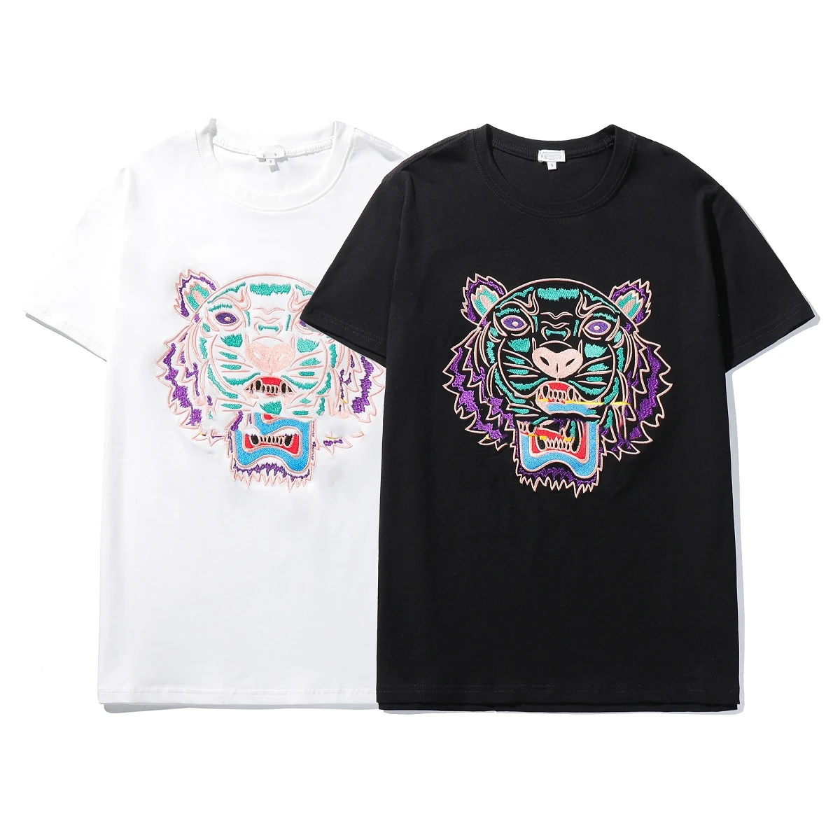 

Men's Women's embroidery sweater brand Short sleeve T-shirt O-neck pullover jumper sweatershirts Hoodies jacket coat tiger