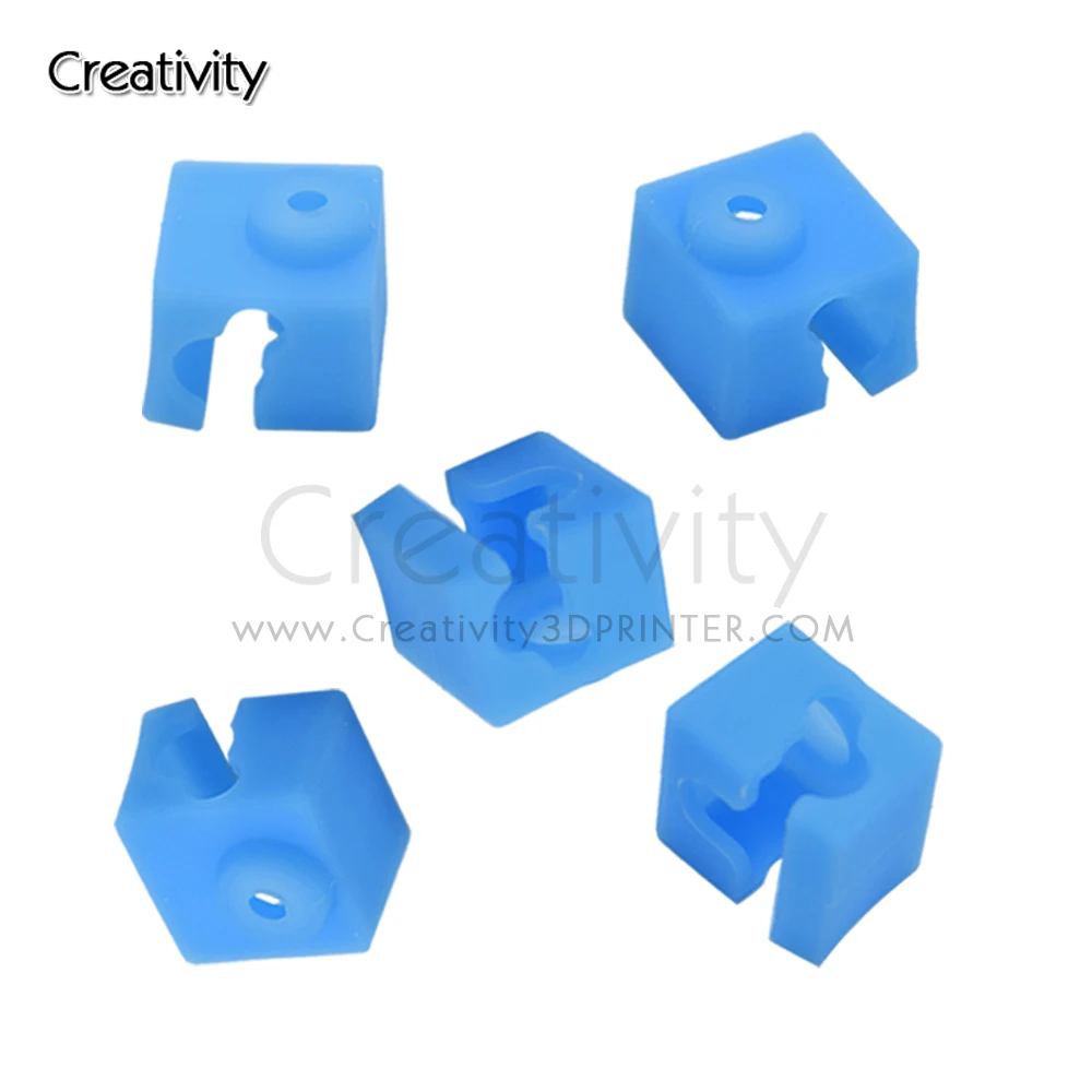 

3/5pcs E3D V5 Silicone Sock For Original Anycubic I3 Mega/Chiron V5 Hotend Extruder 3D Printer Parts V5 Aluminum Block