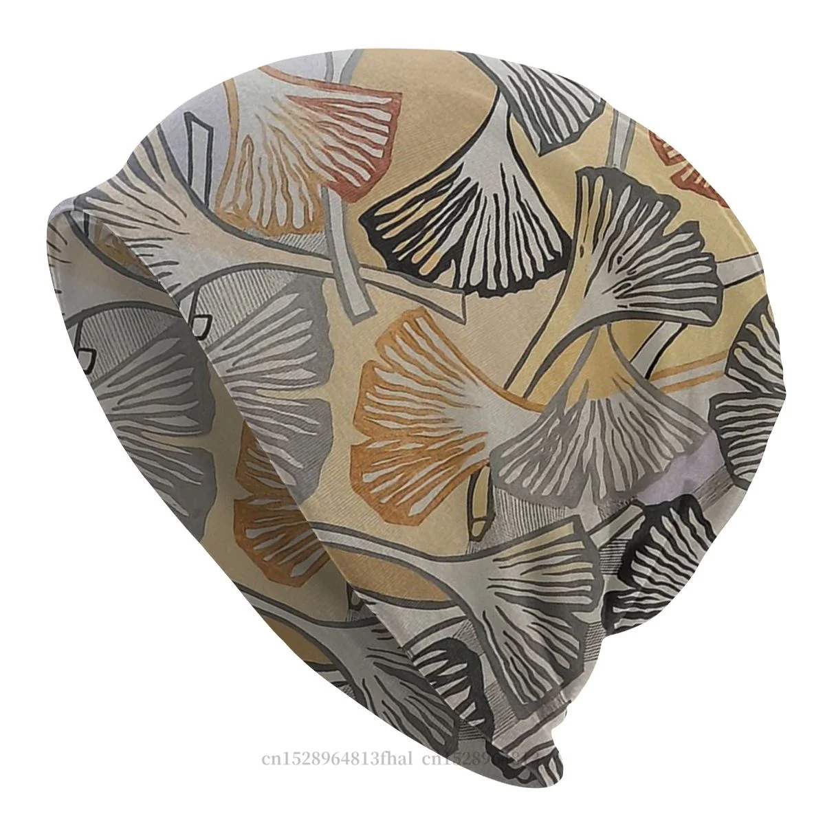 

Ginkgo Autumn Skullies Beanies Caps Colorful Hat Sport Sports Bonnet Hats for Men Women