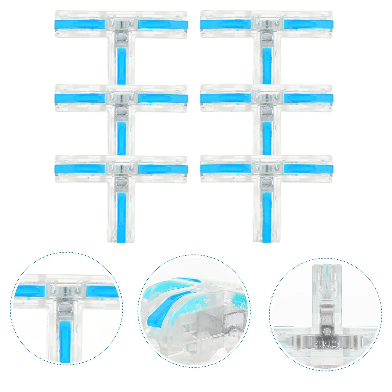 

10pcs T- Wire Connectors Quick Splice Electrical Wire Terminals Insulated Wiring Cable Connector Blue