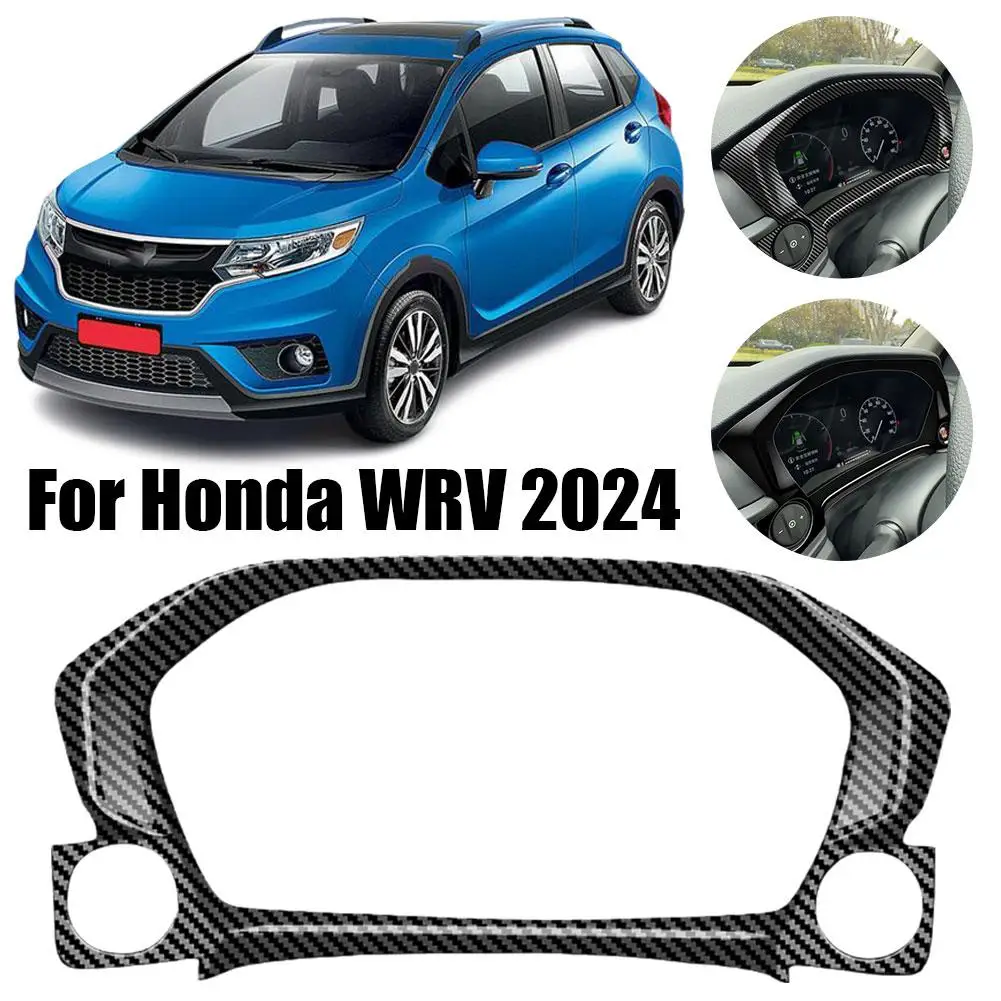 Для Honda WR-V WRV 2024 2025 ABS карбоновый прибор аксессуары для приборной панели панель