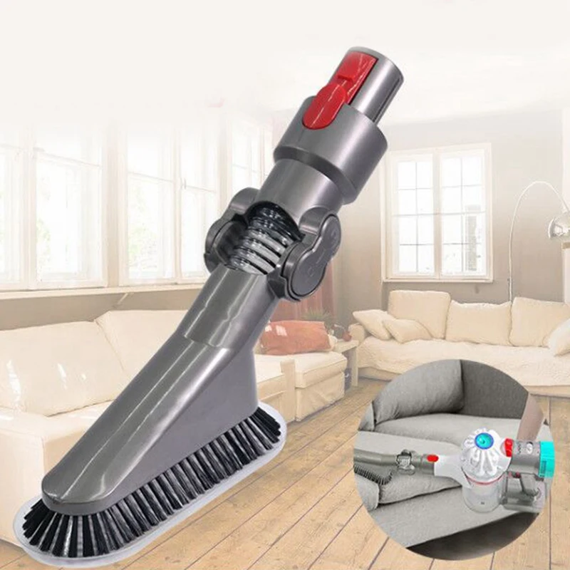 

Для Dyson V7 V8 V10 V11 Искусственная верхняя насадка щетка для удаления пыли мягкая щетина щетка 180 градусов