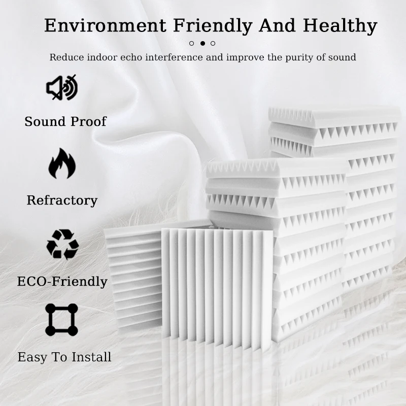 TOUO акустическая пена звукоизоляция 6/12/24 шт. шумоизоляционная домашняя студия