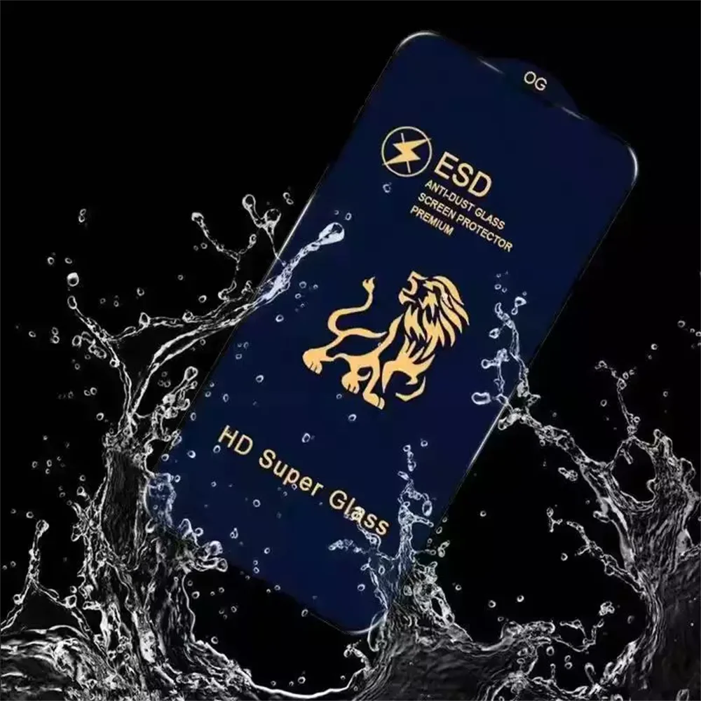 10pcs ESD Tempered Glass Full Cover Screen Protector Anti Static Film Explosion For iPhone 14 13 12 11 pro max 6 7 8 plus x xs