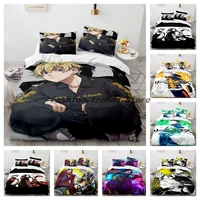 bedding sets tokyo revengers useuropeuk size quilt bed cover duvet cover pillow case 2 3 pieces sets adult baby children