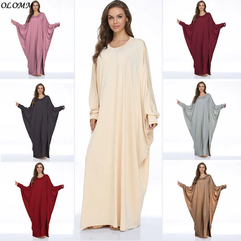 

Большое женское повседневное модное платье Дубай, женские Макси-платья с длинным рукавом, мусульманский халат, Катар, абайя, марокканская