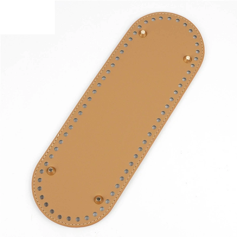 

PU Leather DIY Knitting Crochet Bag Nail Bottom Shaper Pad Insert Cushion Base for Purse Craft Making Tool T8NB
