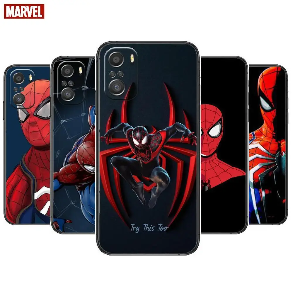 

Marvel Spider-Man For Xiaomi Redmi Note 10S 10 9T 9S 9 8T 8 7S 7 6 5A 5 Pro Max Soft Black Phone Case