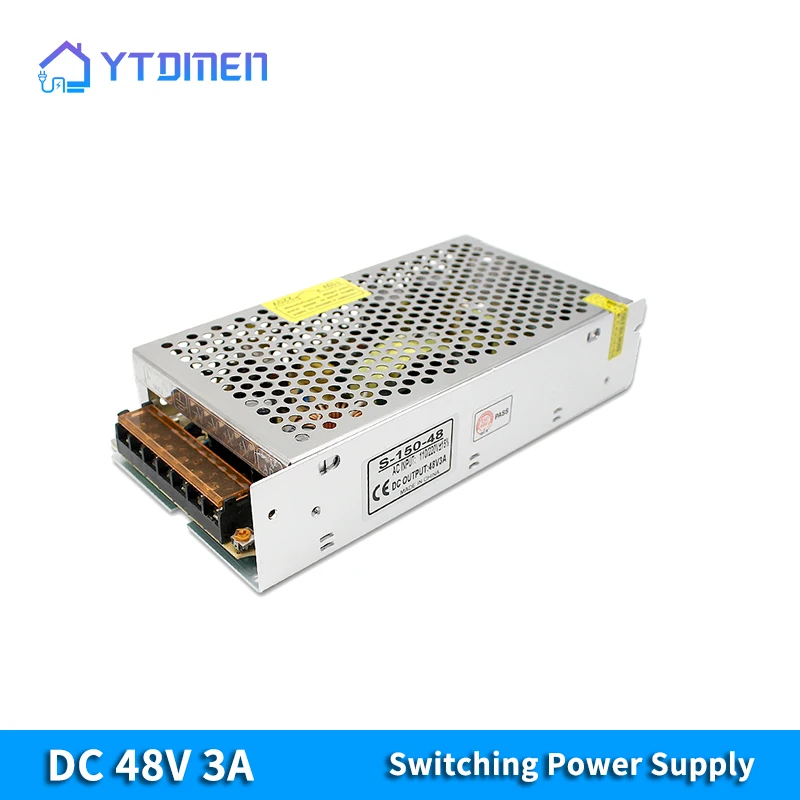 

AC DC 110V-220V To 48V 3A Power Adapter Lighting Transformer Switching Power Supply LED Driver for LED Strip