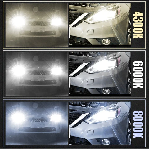 HlXG Новая Серия автомобильных светодиодных ламп для авто H4 H7 Led H1 H11 9005 HB3 Led 9006 Hb4 H8 6000K Ближний свет дальний свет диодные противотуманные фары дневные ходовые огни 12В 24В головной свет ЛЕД в машину