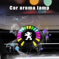 car aromatherapy led light air vent atmosphere pickup rhythm lamp for peugeot 206 307 308 3008 208 407 508 2008 5008 107 106 205