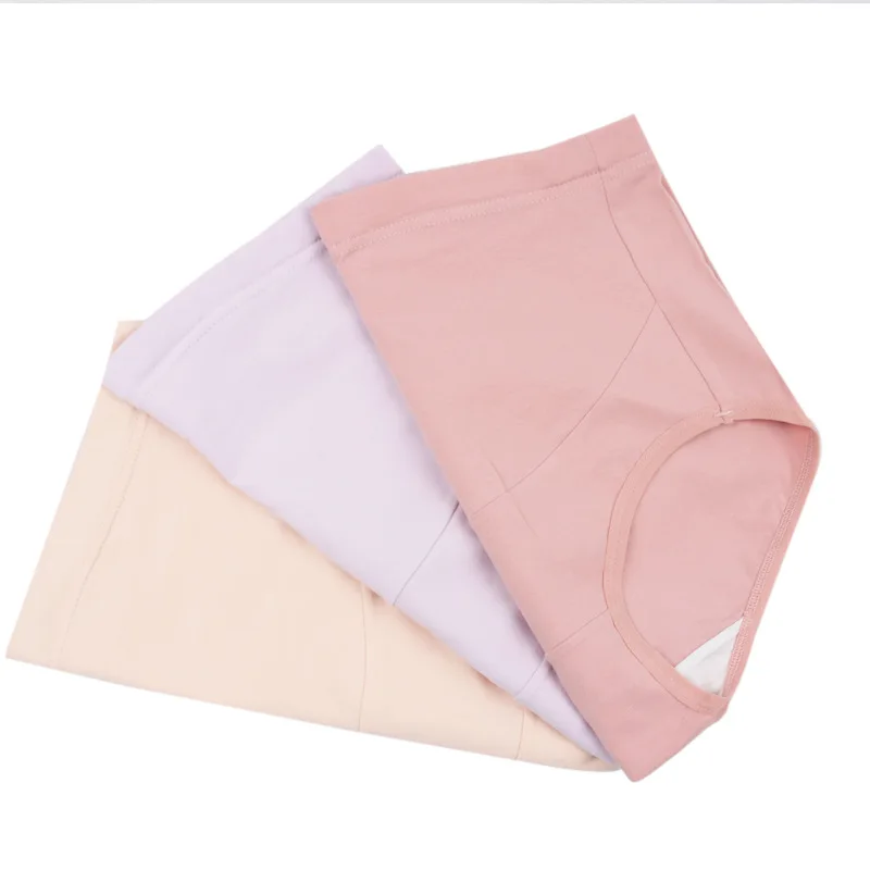XL-6XL CANLEKALEI Plus Size Women's Panties Female Lingerie Abdomen Pregnant Solid Color Cotton Underwear Pregnancy High Waist