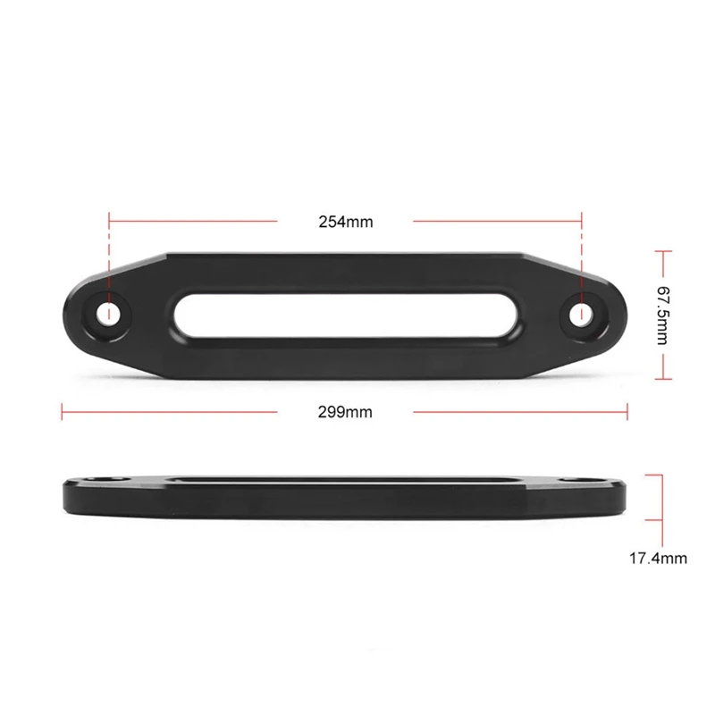 1 шт. 10 дюймов 254 мм алюминиевый Hawse Fairlead синтетический трос для лебедки
