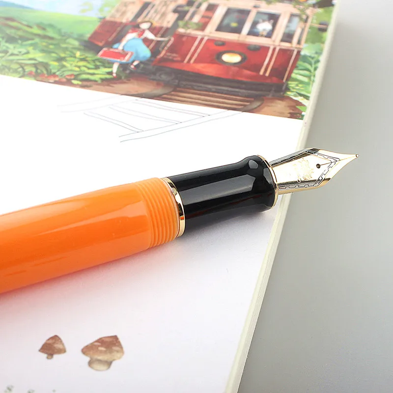 Перьевая ручка Jinhao Centennial 100 18KGP с золотым наконечником 0 7 мм акриловая чернильная