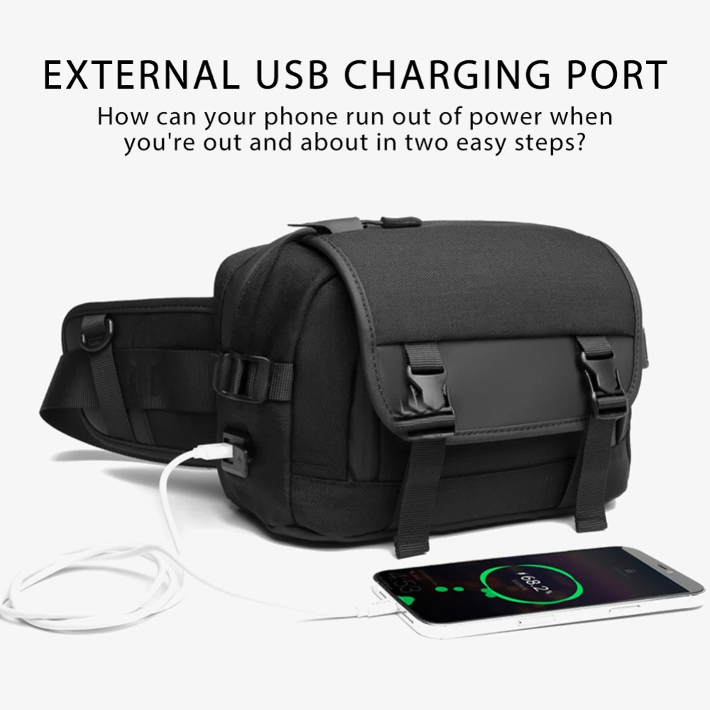 Men Waist Bag Fashion Multifunction Outdoor Fanny Pack Waterproof Waist Packs Male Travel Phone Pouch Crossbody Belt Bags