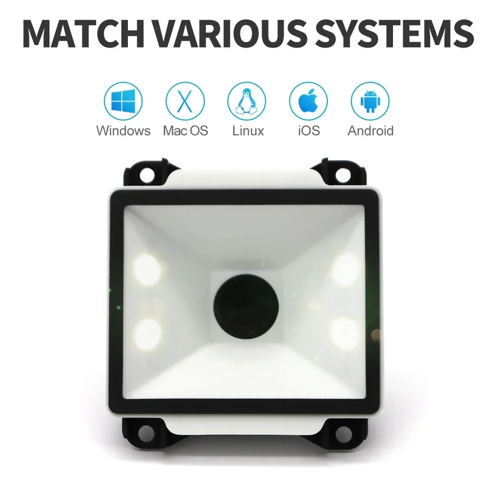 Фото Новый модуль сканера штрих-кодов Xincode Mini 2D для Arduino, встраиваемый настенный считыватель QR и штрих-кодов, модуль RS232 TTL для киосков №2