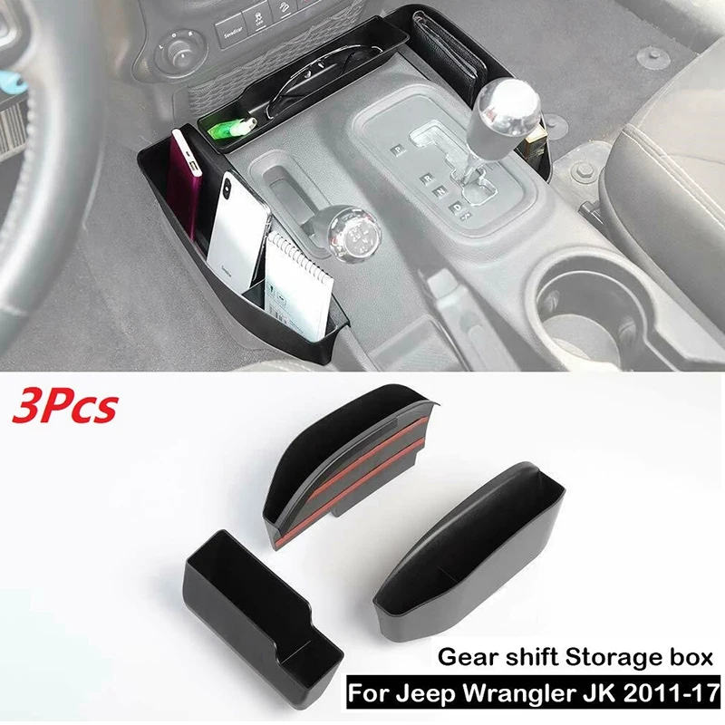 

Gear Tray Gear Shift Console Storage Box Auto Transmission Organizer Tray For Jeep Wrangler JK JKU 2011-2018