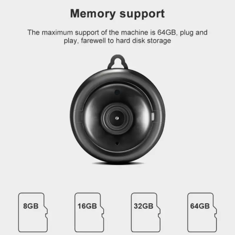Мини Wi-Fi IP-камера HD 1080P Беспроводная внутренняя камера ночного видения охранная с