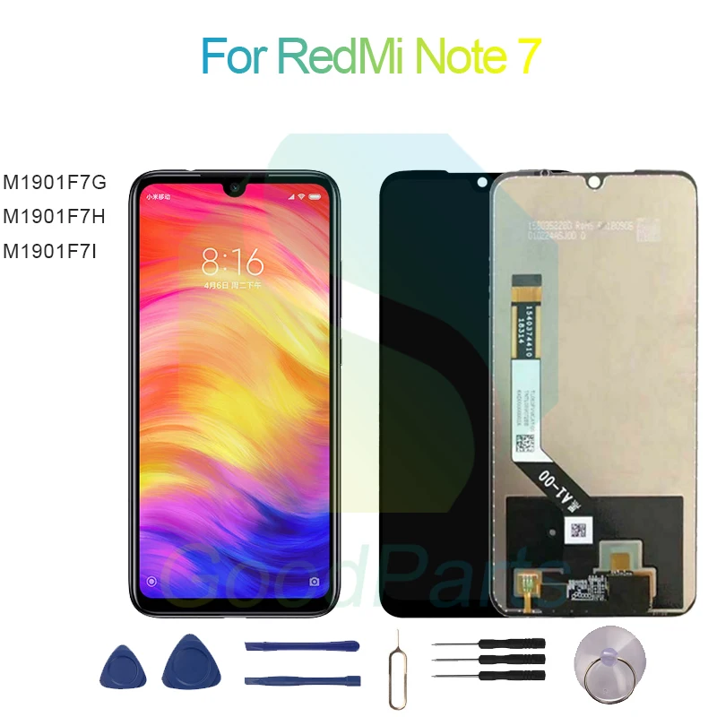 ЖК-дисплей для RedMi Note 7, сенсорный экран, дигитайзер, замена M1901F7G,M1901F7H, M1901F7I для RedMi Note 7, экран, ЖК-дисплей