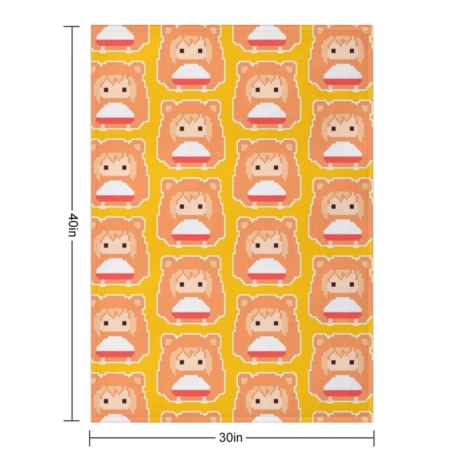 Фото 8bit Umaru Chan Throw Blanket Quilt, декоративные пледы с рисунком манги для диванов, мягкие пледы в клетку №2