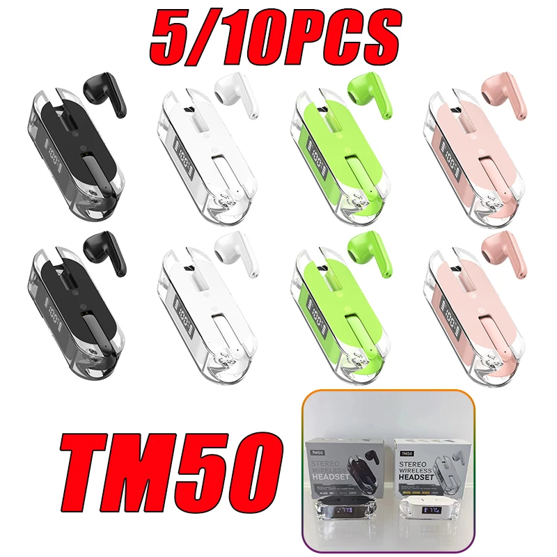 

TWS-стереонаушники TM50 с поддержкой Bluetooth и микрофоном