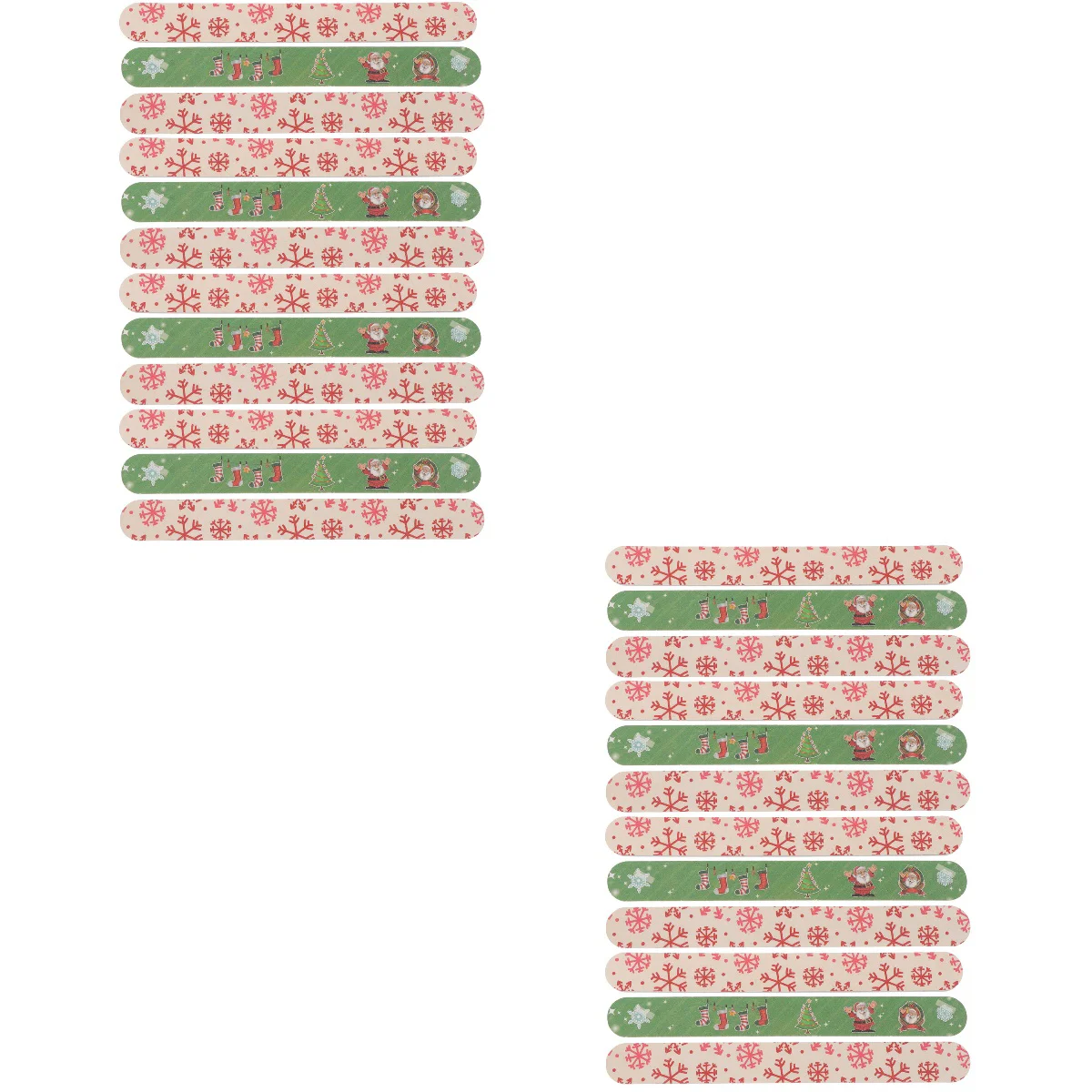 

24 Pcs Colorful Nail Files and Buffers Nail Sanding File Double Sided Nail File Christmas Nail Polishing Board